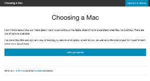 Choosing a Mac