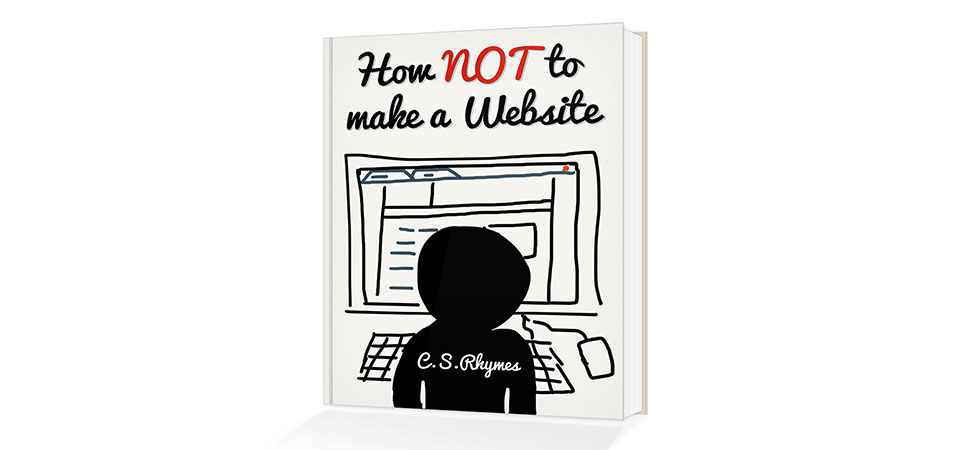 How NOT to make a website book cover