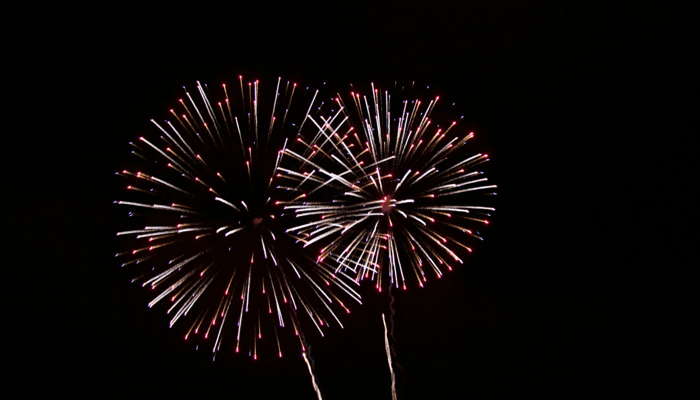 The fireworks display